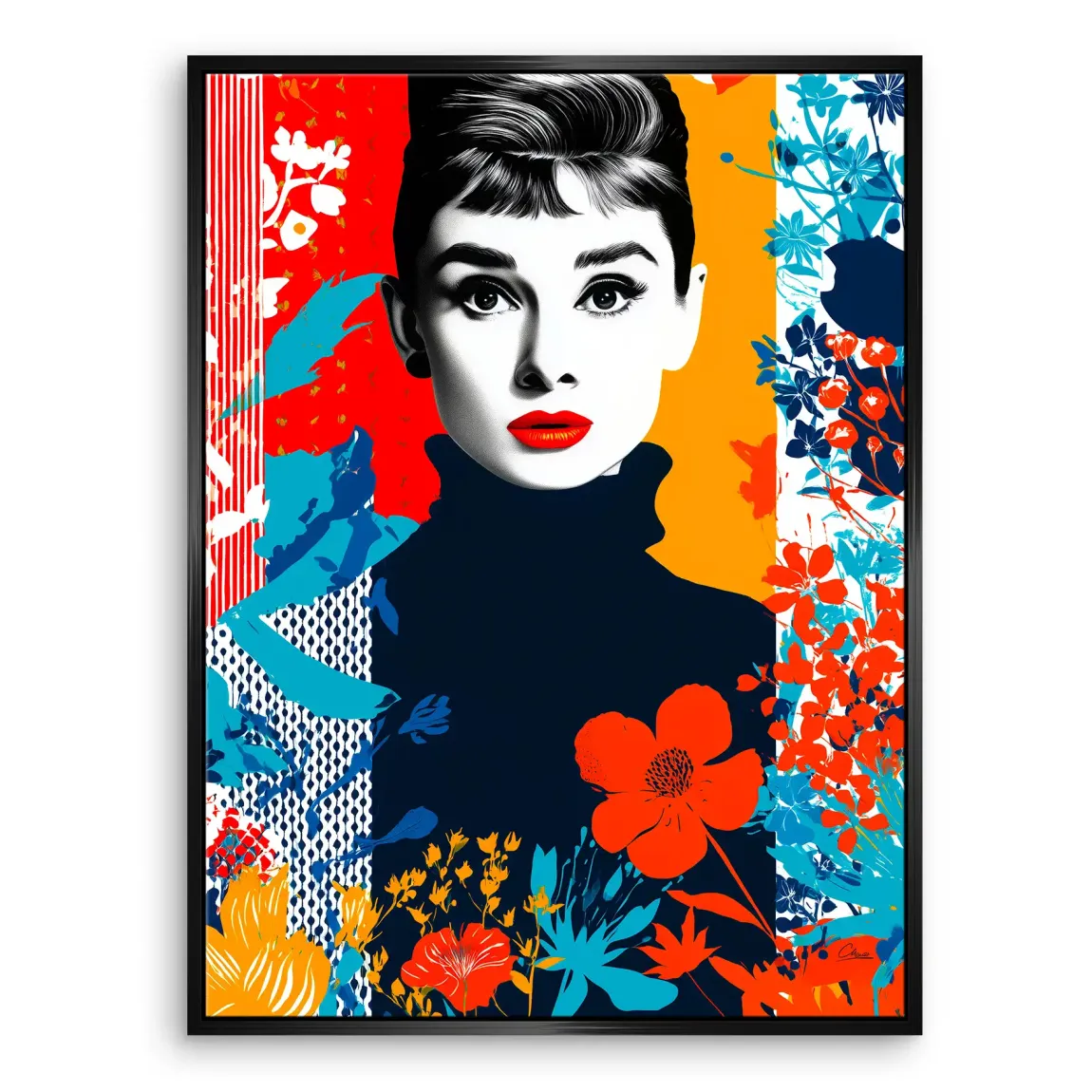 Audrey Hepburn Bloom Edition Leinwand Bild INGALERIE