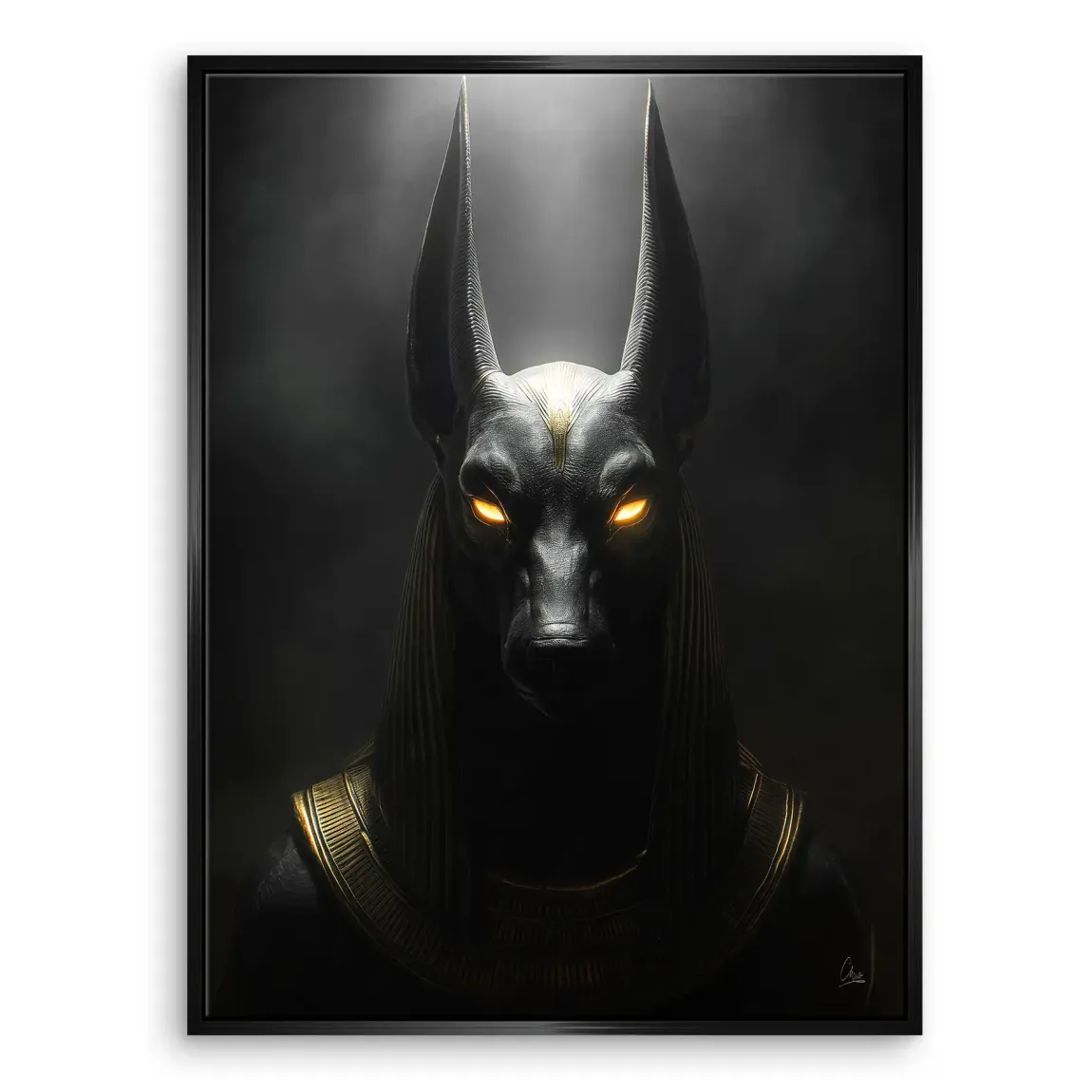 Dark Anubis Leinwand Bild