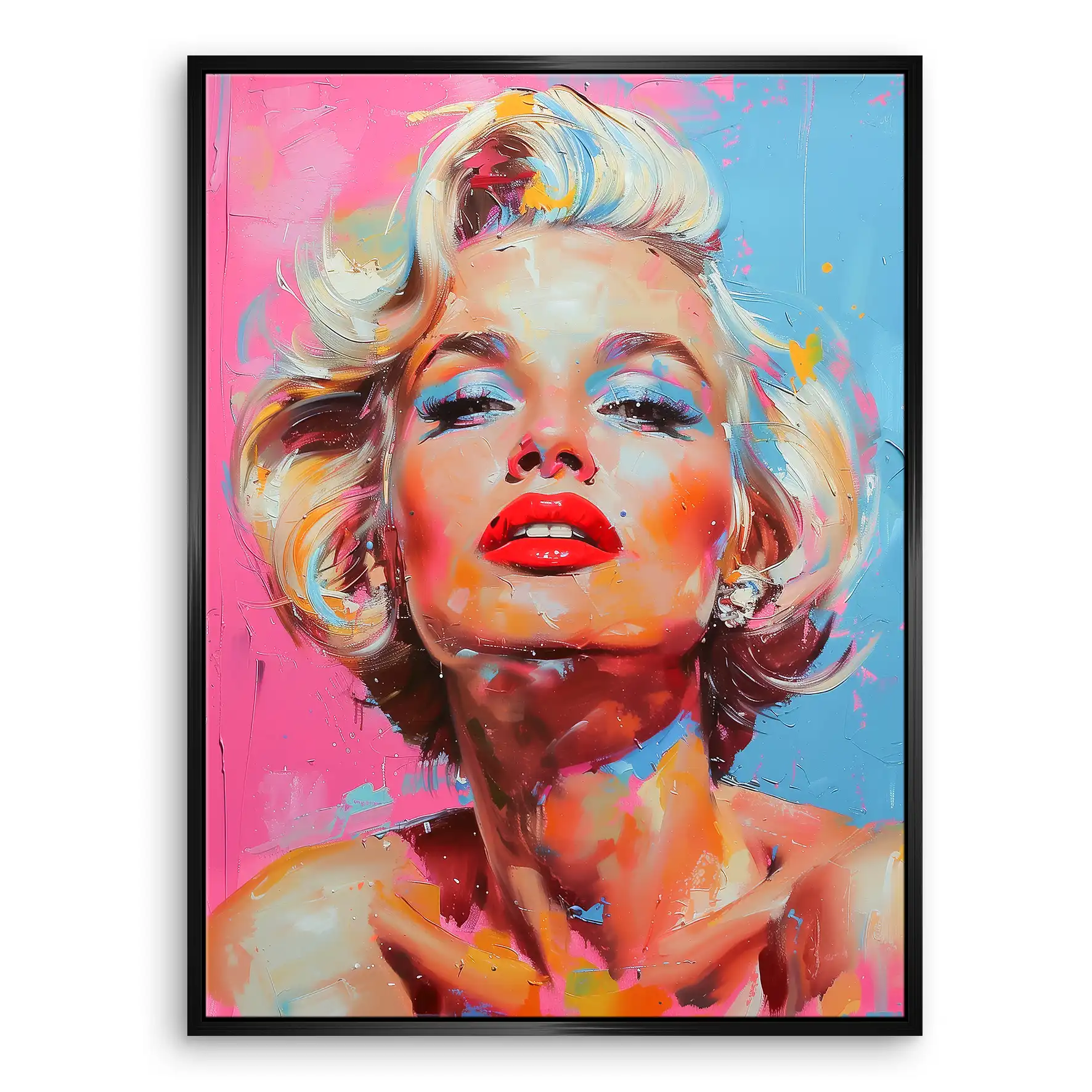 Marilyn Monroe Color Style Leinwand Bild INGALERIE