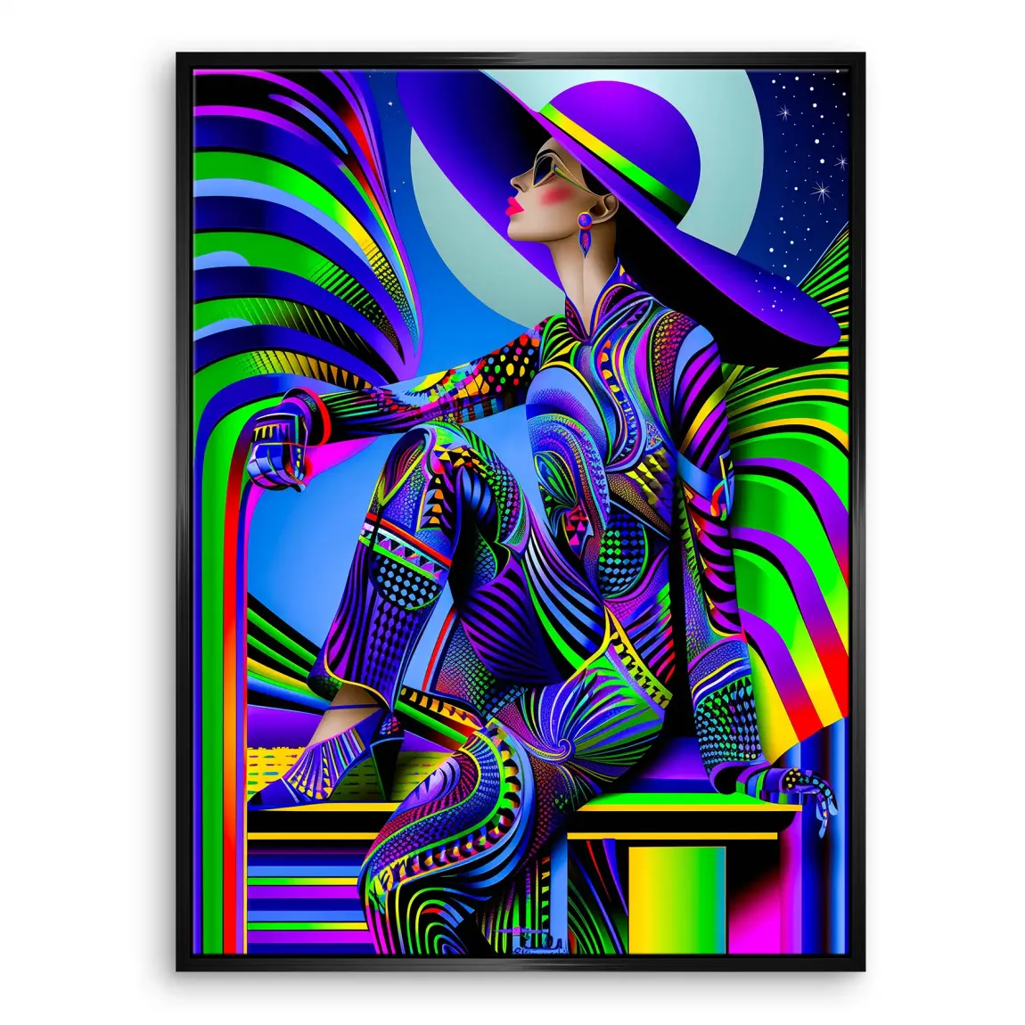 Abstrakt Glamour Leinwand Bild INGALERIE