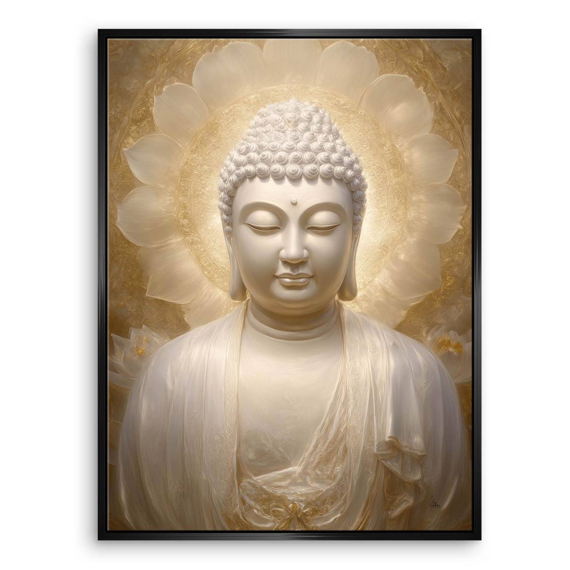 Goldener Buddha Leinwand Bild