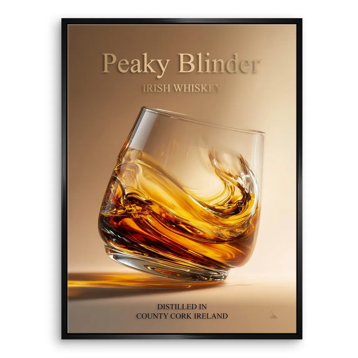 Peaky Whiskey Leinwand Bild