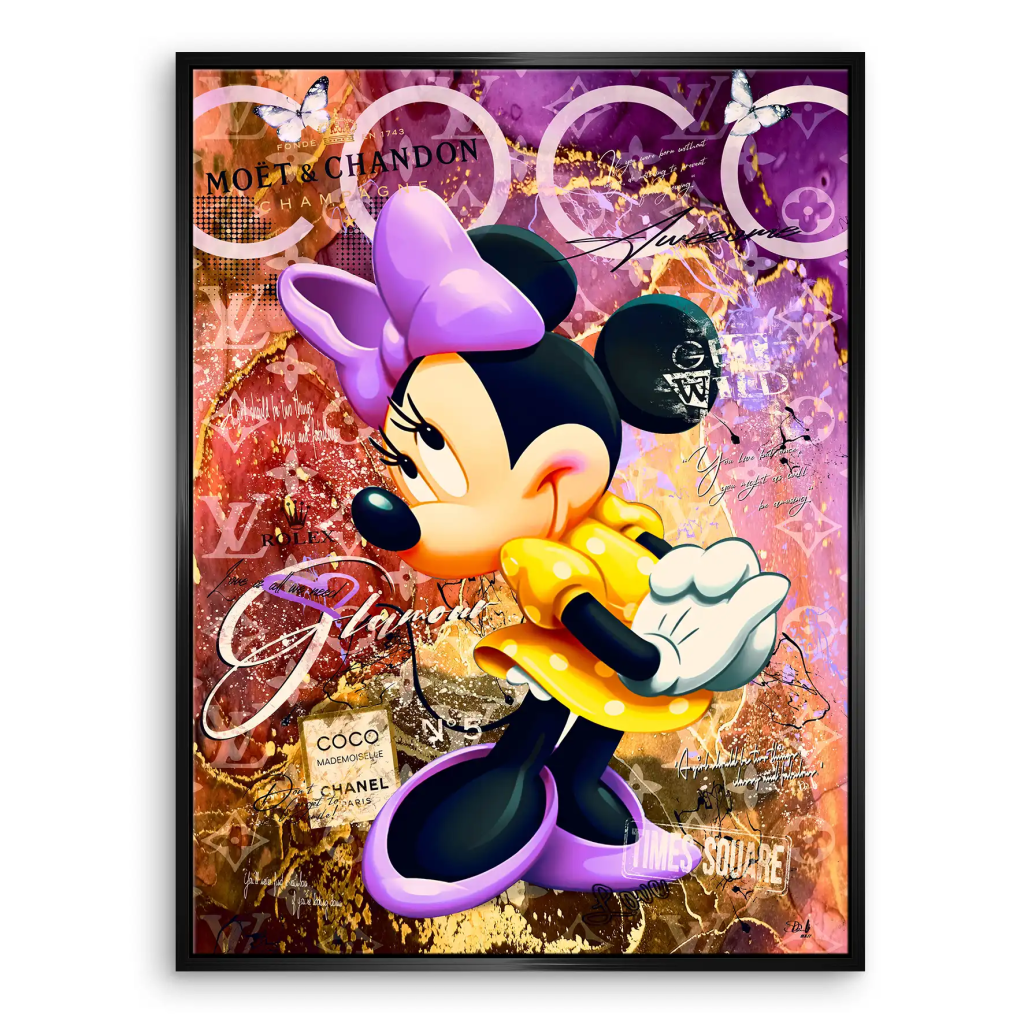 Minnie Maus Coco Pop Art Leinwand Bild INGALERIE