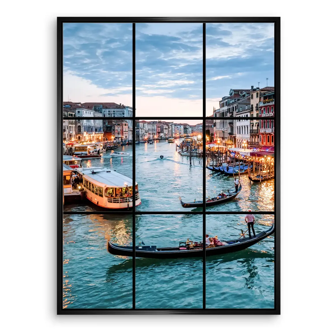Lichter von Venedig Leinwand Bild