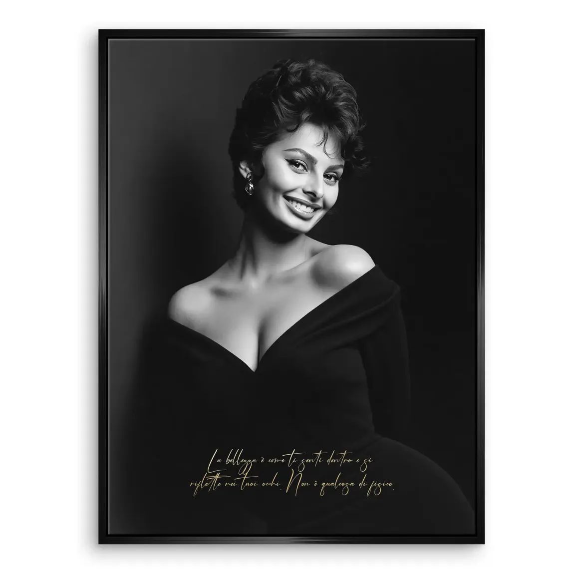 Sophia Loren Sorriso Leinwand Bild