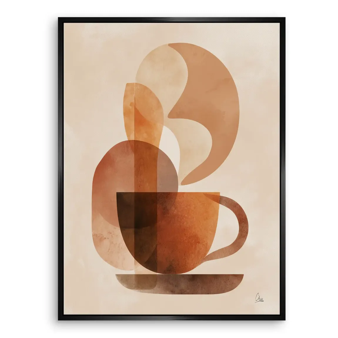 Warm Aroma Leinwand Bild