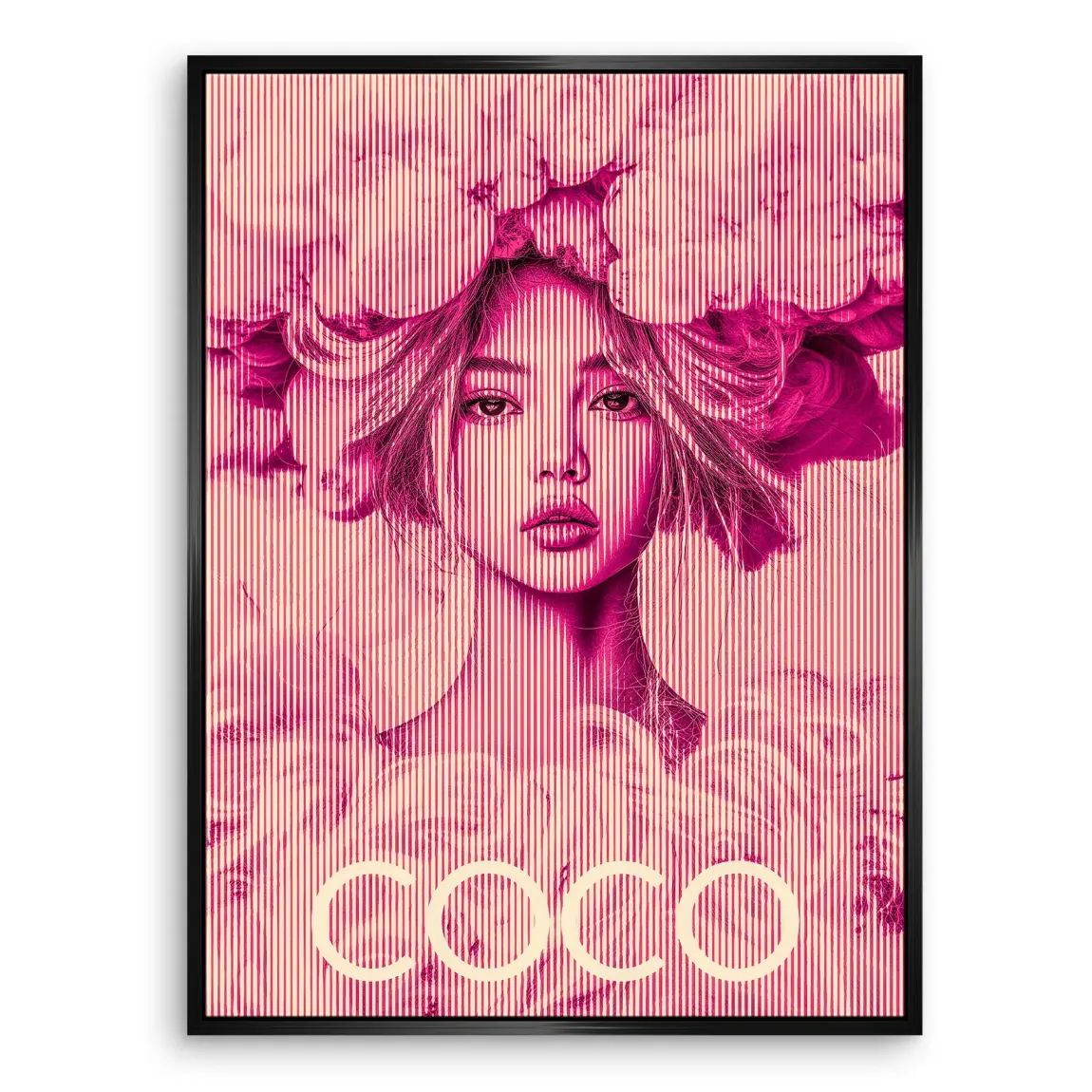 Coco Vision in Pink Leinwand Bild INGALERIE