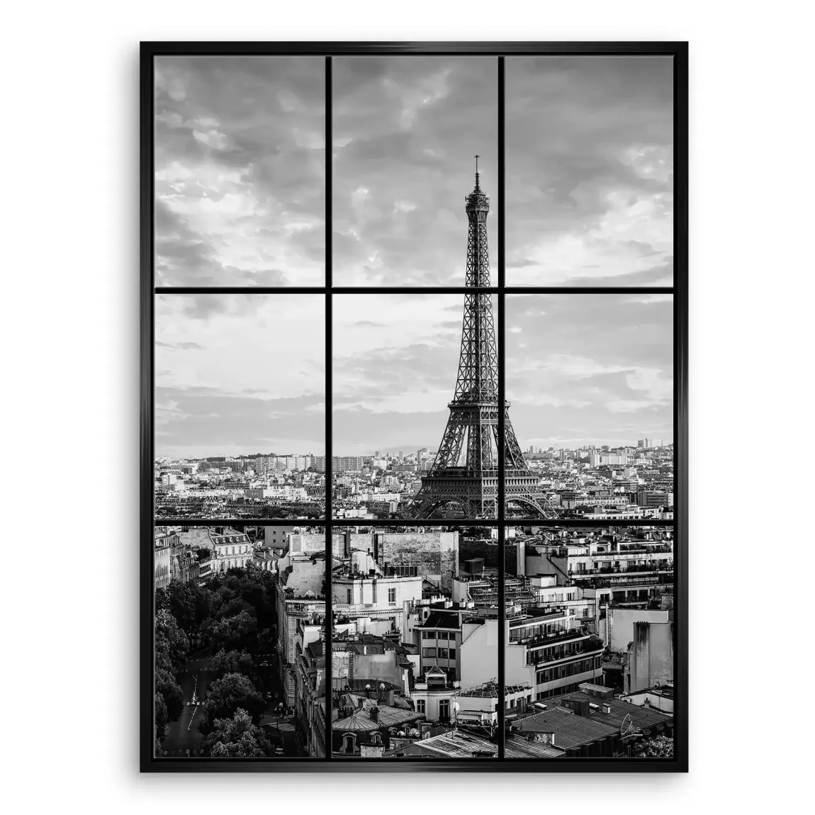 Eiffelturm über Paris Leinwand Bild