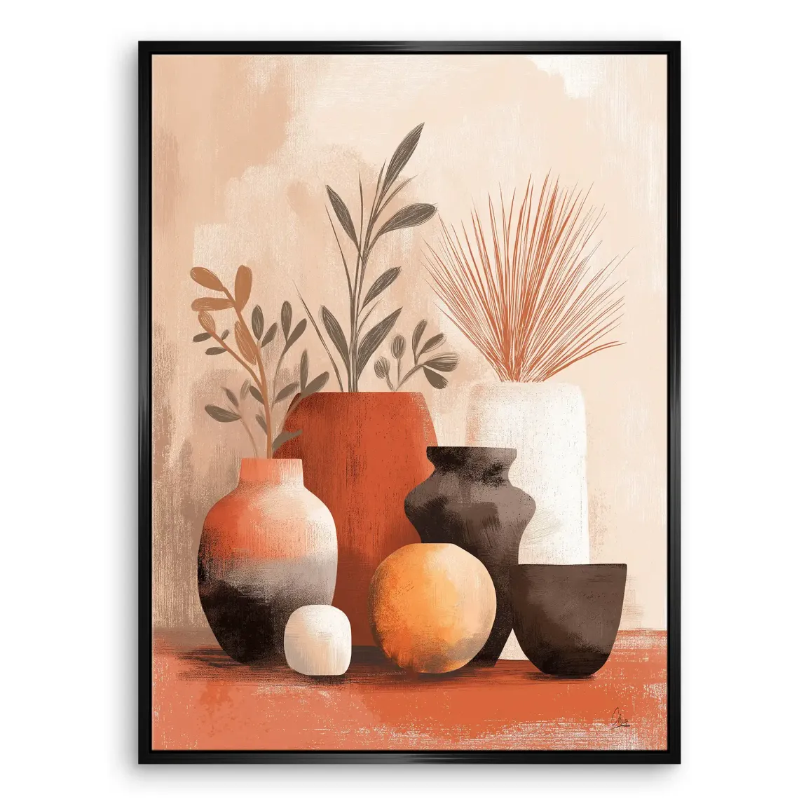 Terracotta Grace Leinwand Bild