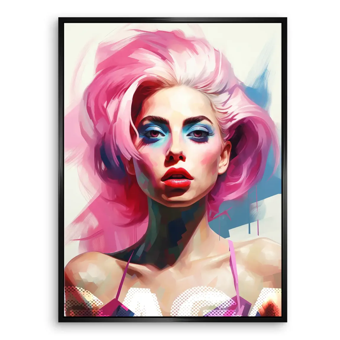 Lady G. in Color Leinwand Bild INGALERIE