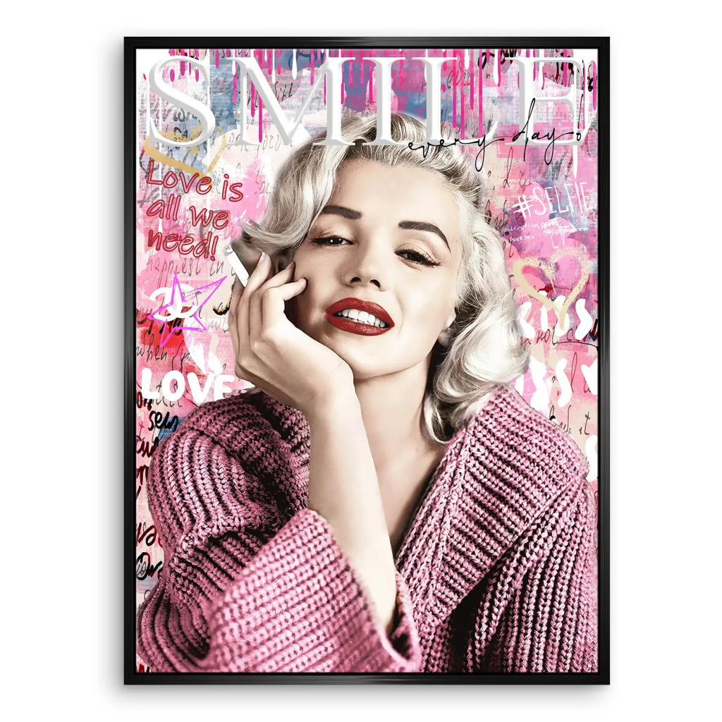 Pop Art Marilyn Monroe Smile Leinwand Bild INGALERIE