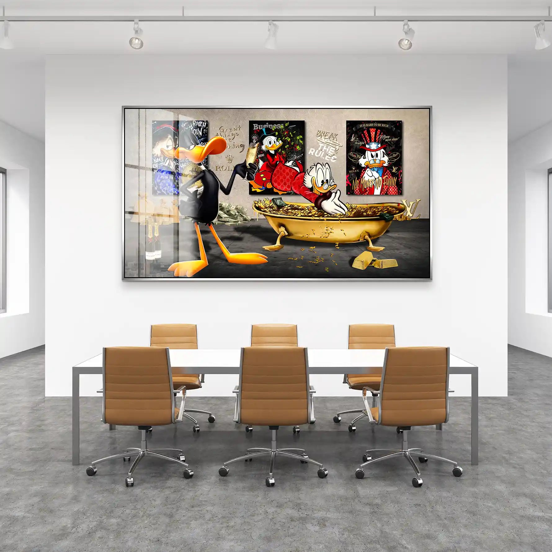 Duffy u. Dagobert Pop Art Acrylglas Bild INGALERIE