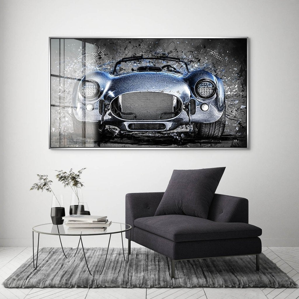 AC Cobra Abstrakt Blue Acrylglas Bild INGALERIE