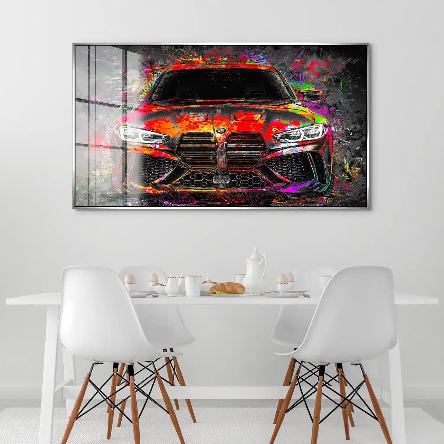 BMW M4 Pop Art Style Acrylglas Bild INGALERIE