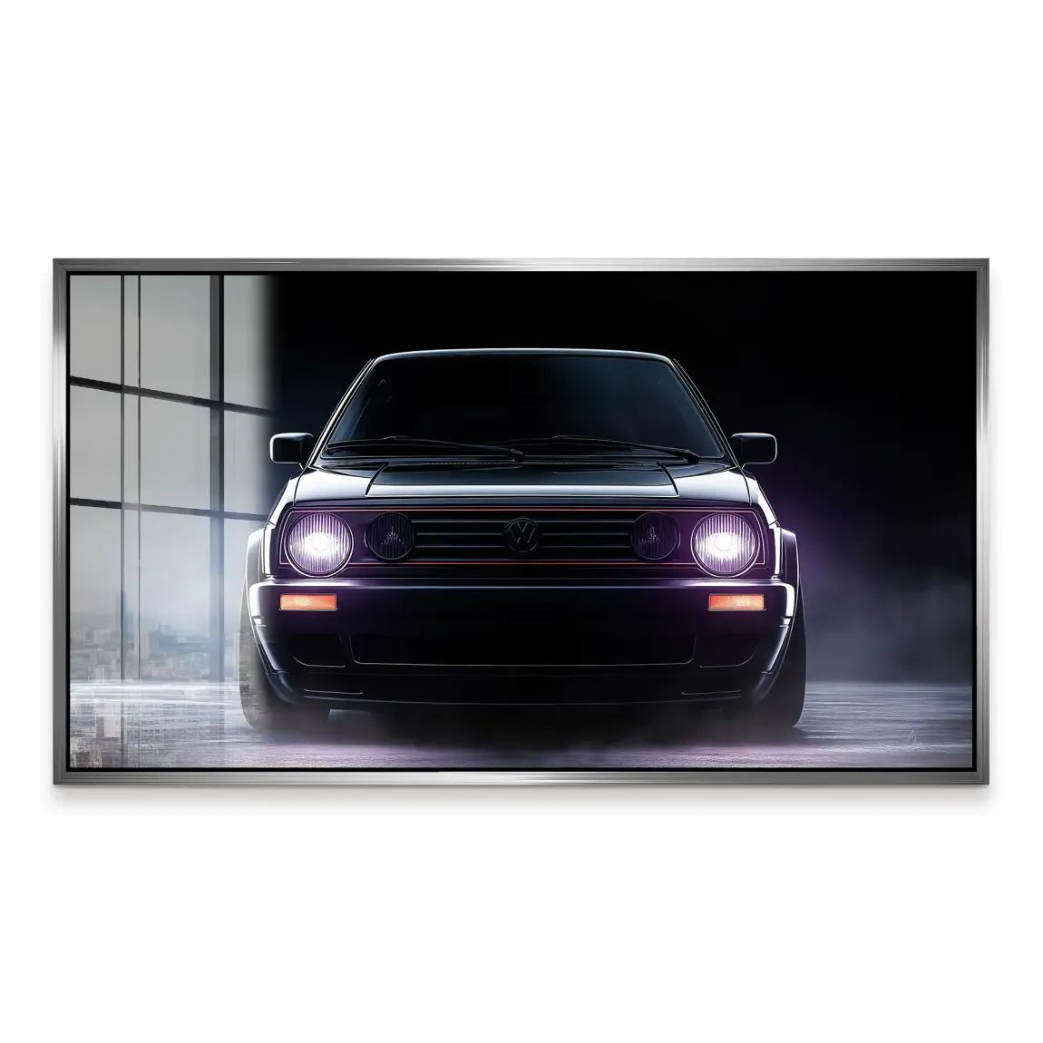 VW Golf Old School Acrylglas Bild