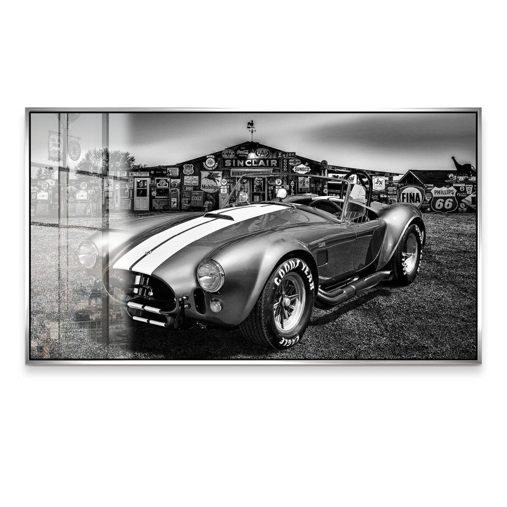 AC Cobra Abstrakt Silver Acrylglas Bild INGALERIE