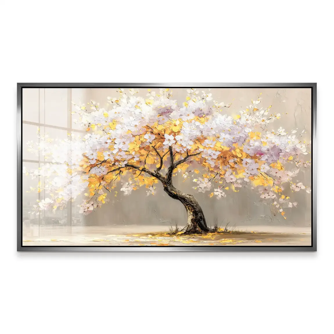 Gold Leaf Tree Art Acrylglas Bild