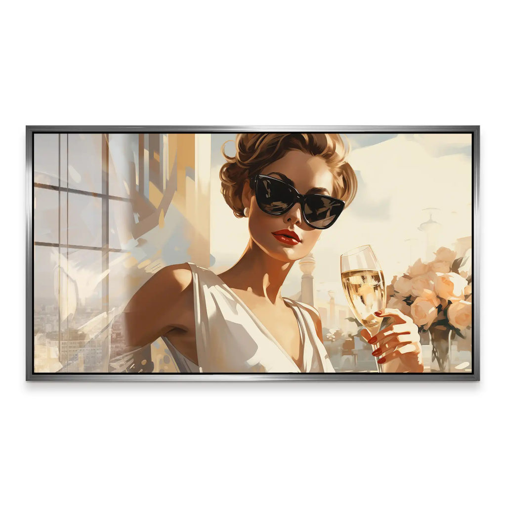 Glamour Champagner Acrylglas Bild INGALERiE