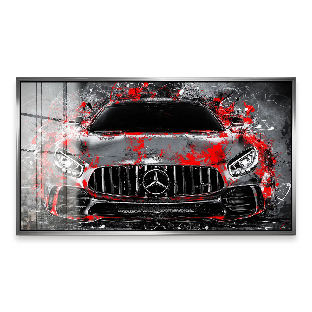 Mercedes AMG GT Abstrakt Style Acrylglas Bild INGALERIE