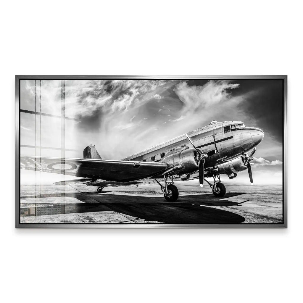 DC3 Vintage Flugzeug Acrylglas Bild INGALERIE
