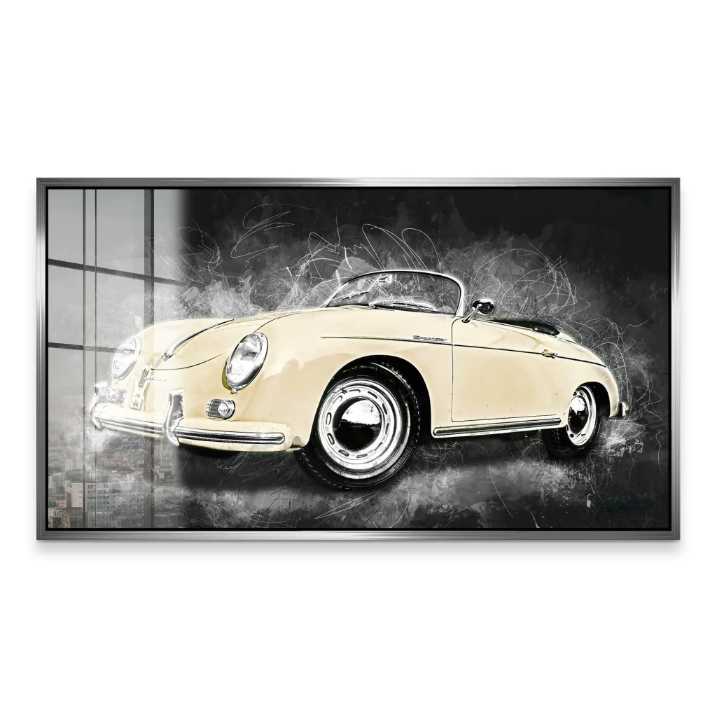 Ivory Elegance – Porsche Speedster 365 Acrylglasbild INGALERIE