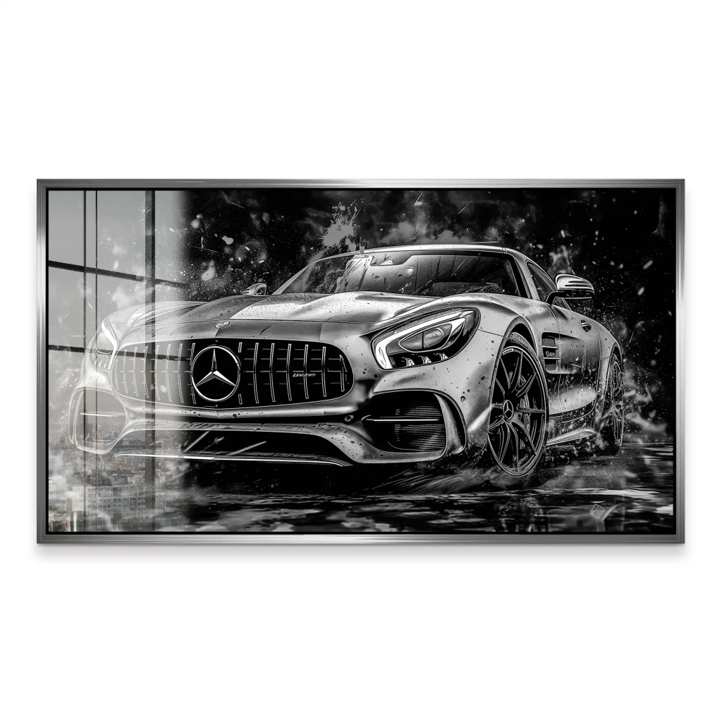 Mercedes AMG GT Dark Style Acrylglas Bild INGALERIE