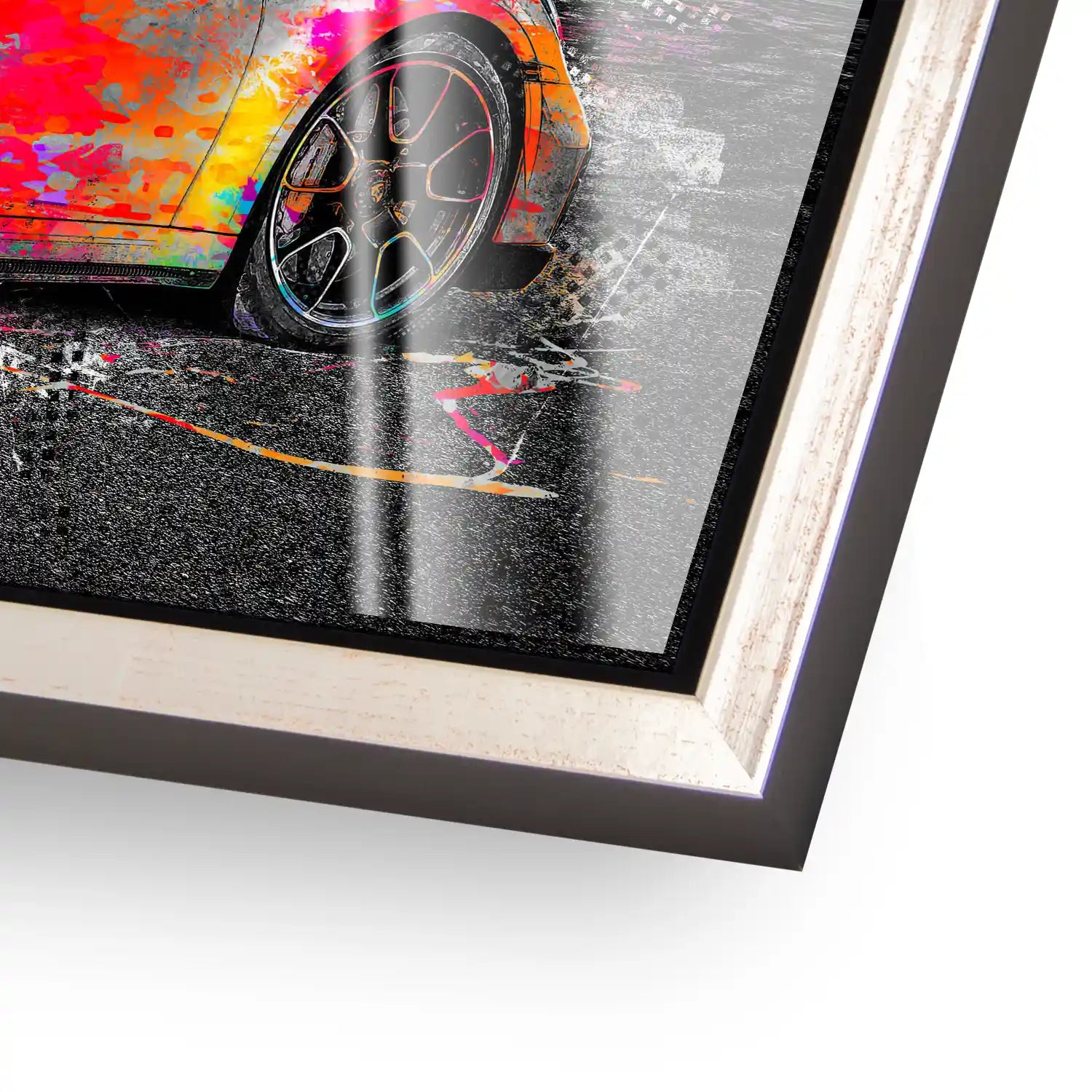 Porsche 911 Turbo Pop Art Style Acrylglas Bild INGALERIE