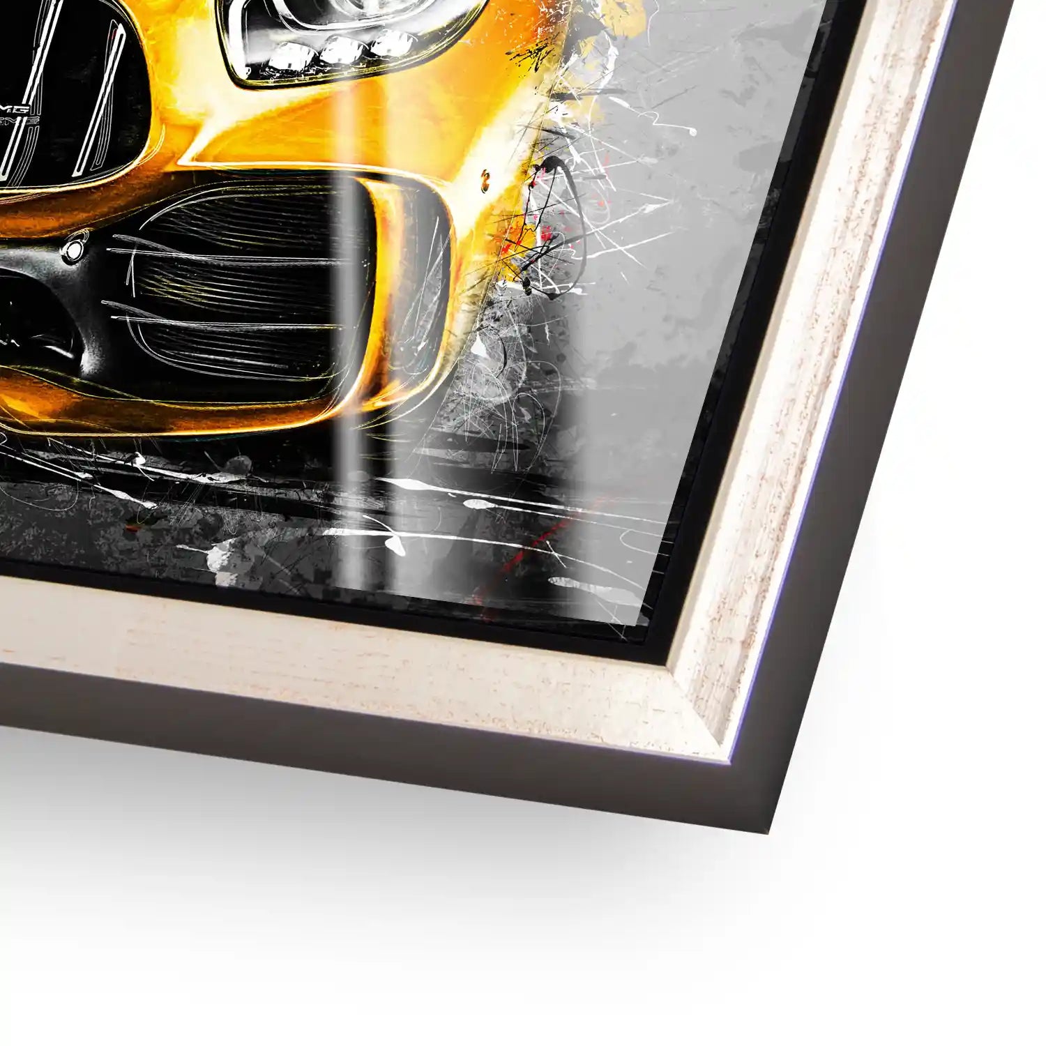 Mercedes AMG GT Yellow Style Acrylglas Bild INGALERIE