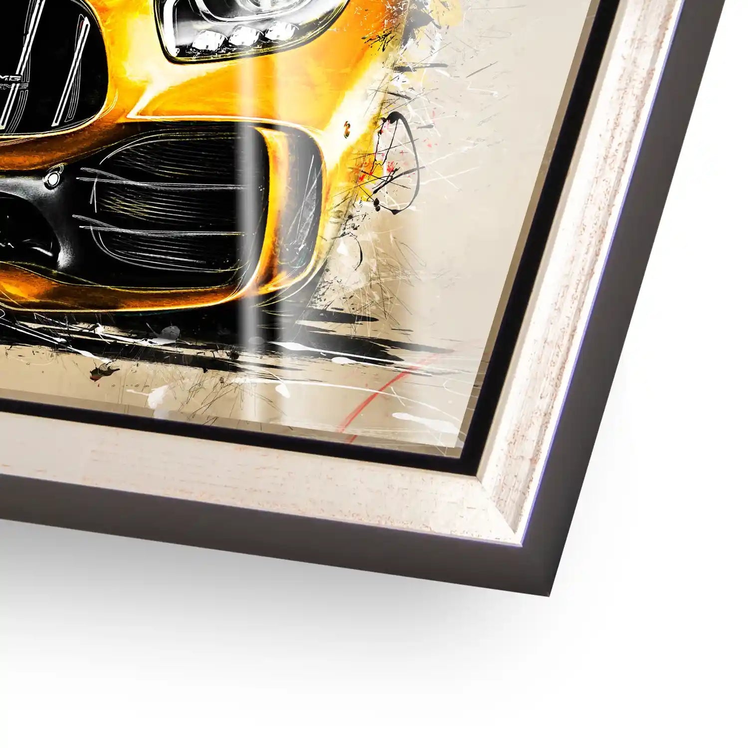 Mercedes AMG GT Retro Style Acrylglas Bild INGALERIE