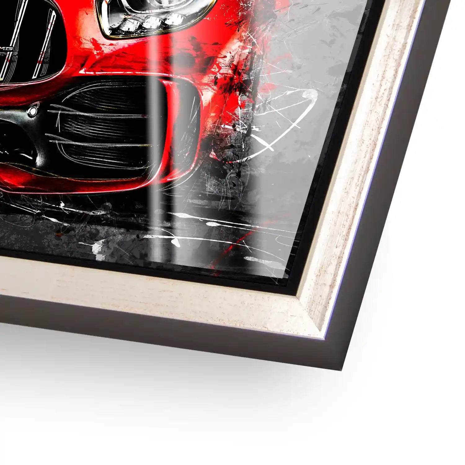 Mercedes AMG GT Abstrakt Rot Acrylglas Bild INGALERIE