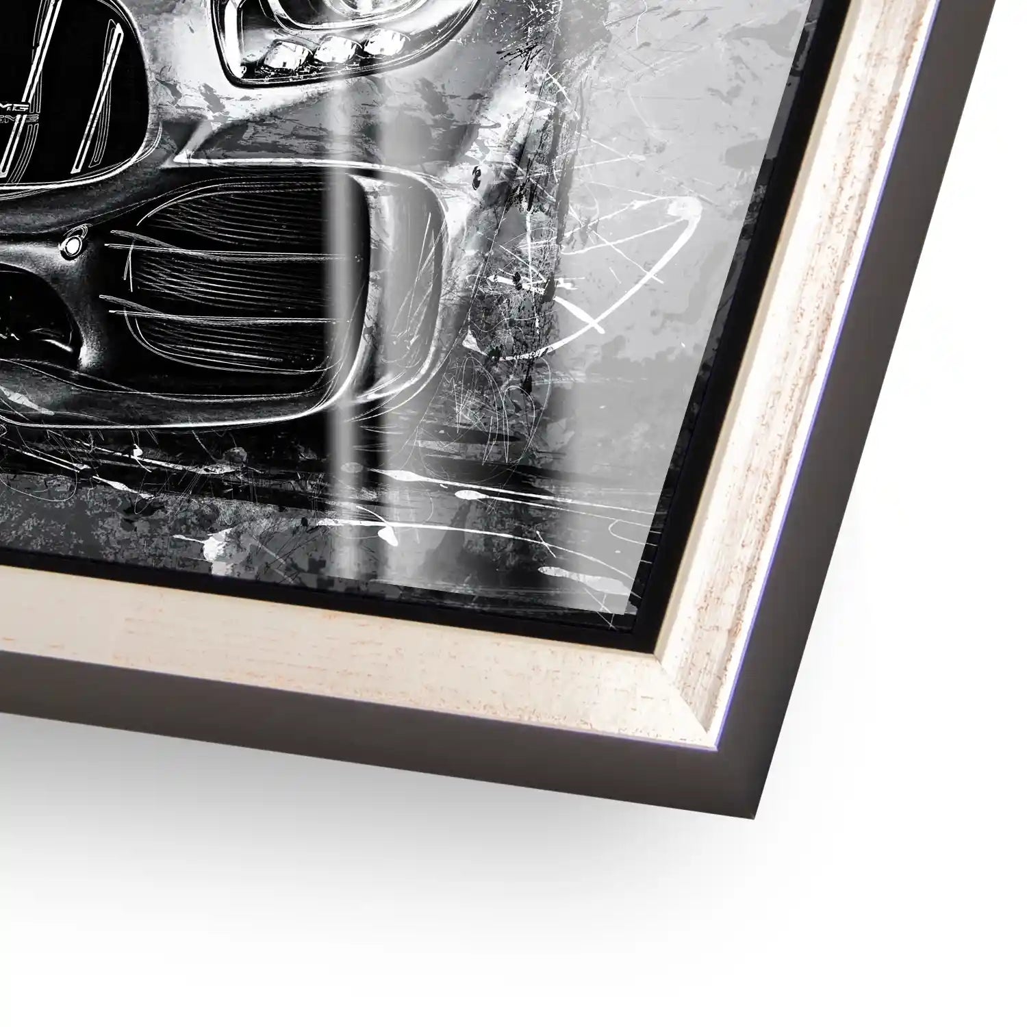 Mercedes AMG GT Silver Style Acrylglas Bild INGALERIE