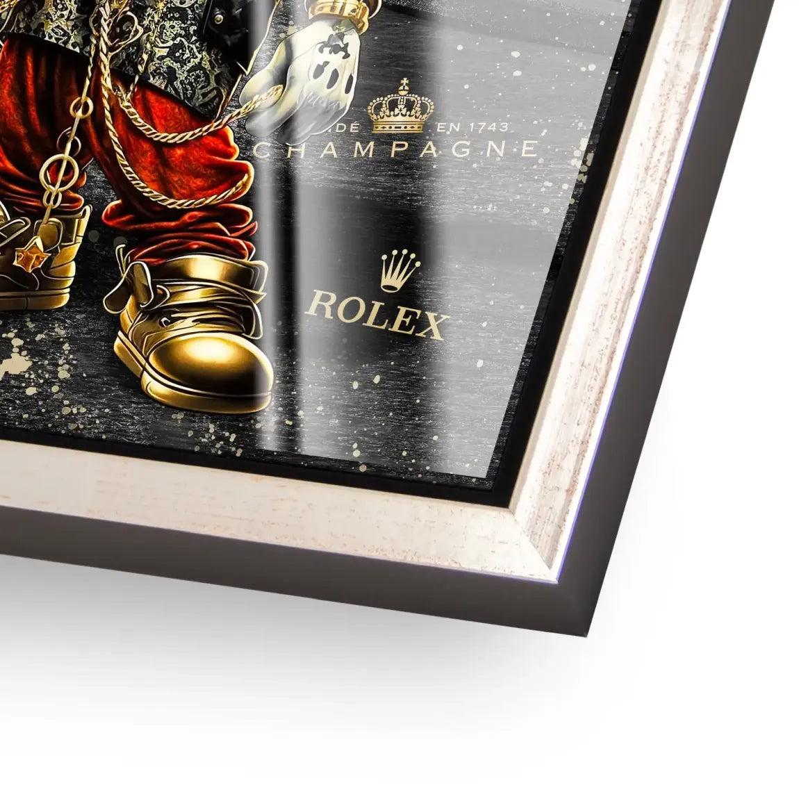 Mickey Gold 356 Porsche Acrylglas Bild