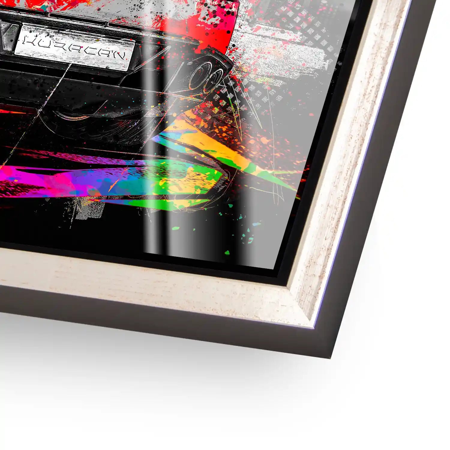 Lambo Huracan Pop Art Style Acrylglas Bild INGALERIE