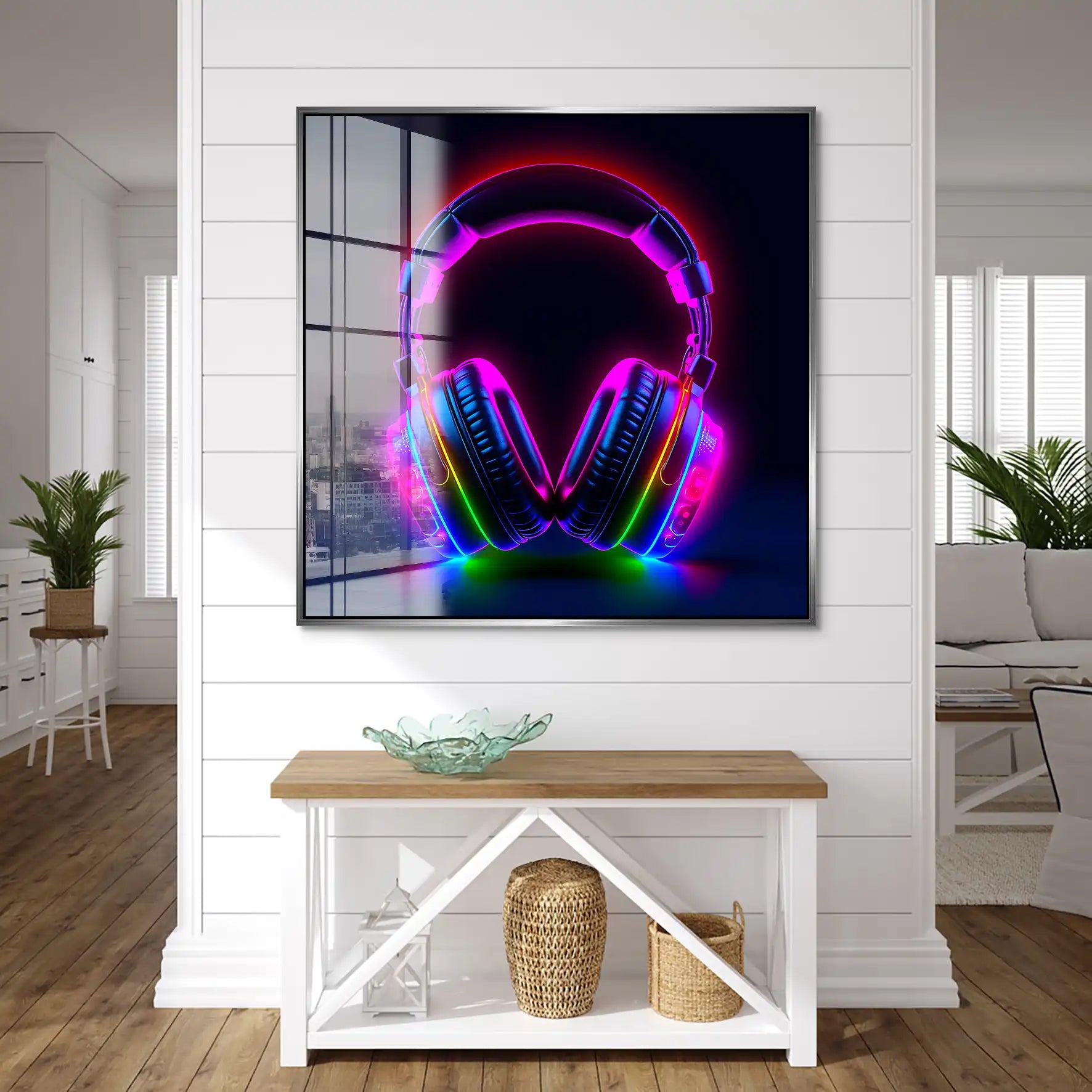 Headphone Art Acrylglas Bild INGALERIE