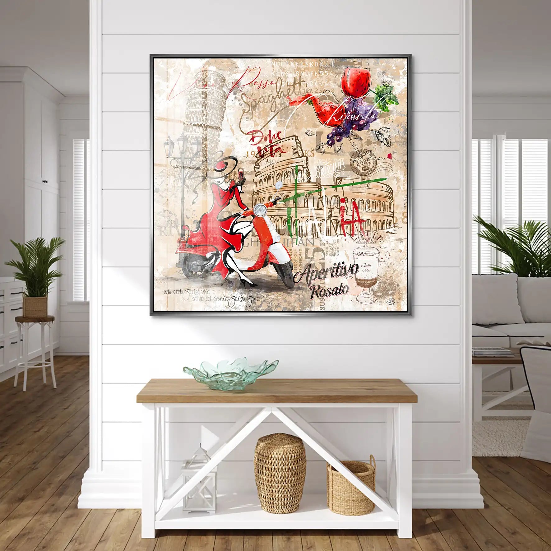 Italien Pop Art Acrylglas Bild INGALERIE