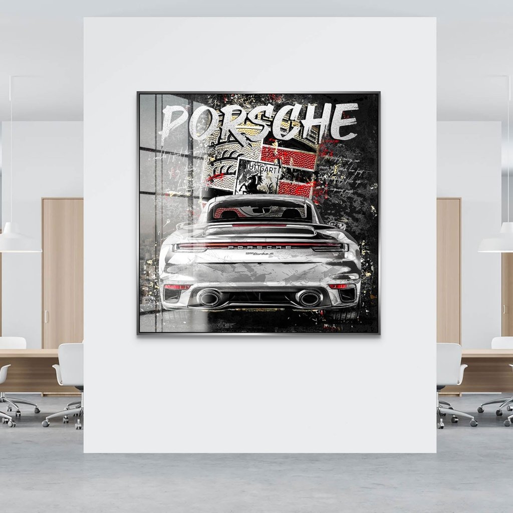 Shadowline Porsche Turbo Acrylglasbild INGALERIE