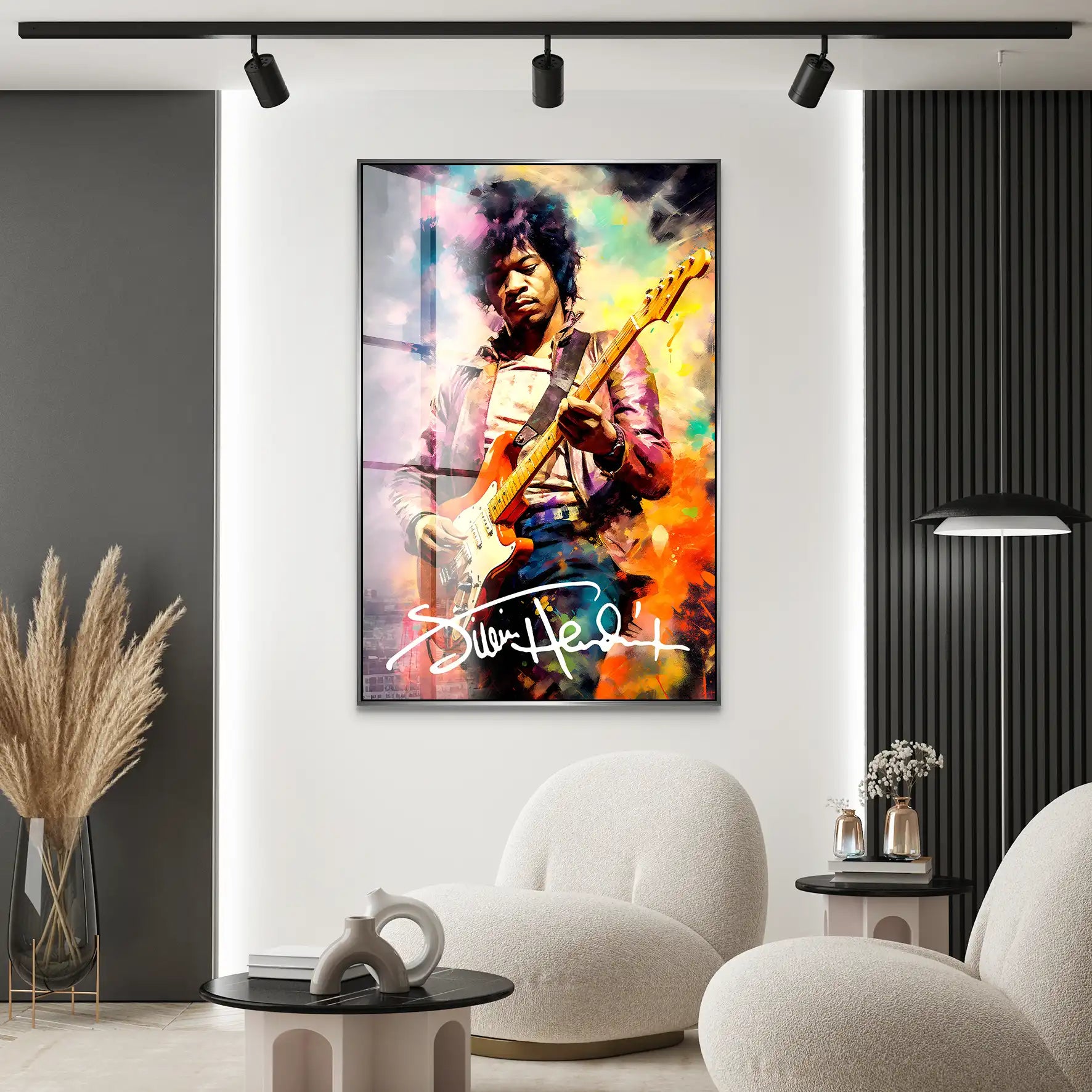 Jimi Hendrix Abstrakt Acrylglas Bild INGALERIE