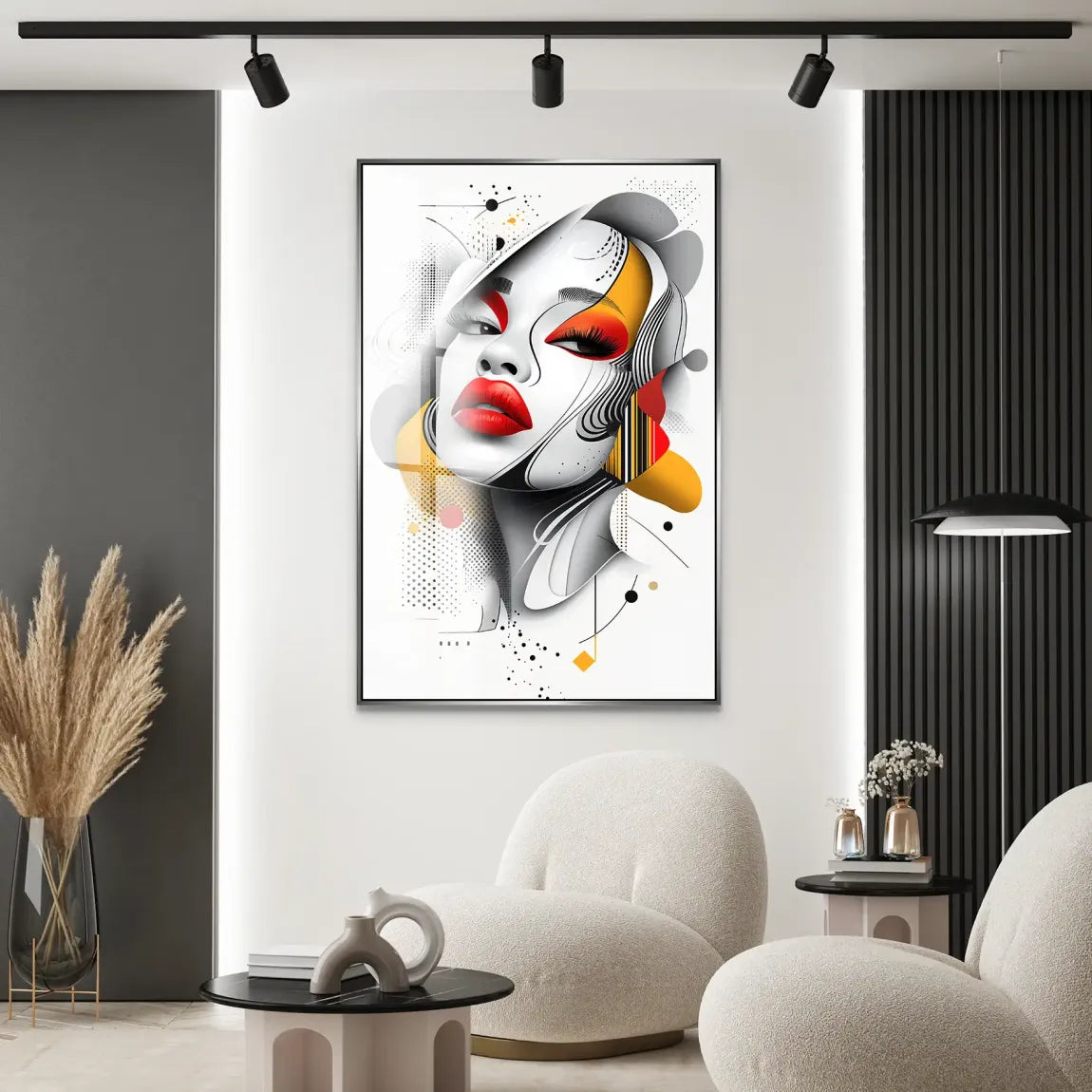 Femme Fatale Modern Art Acrylglas Bild INGALERIE
