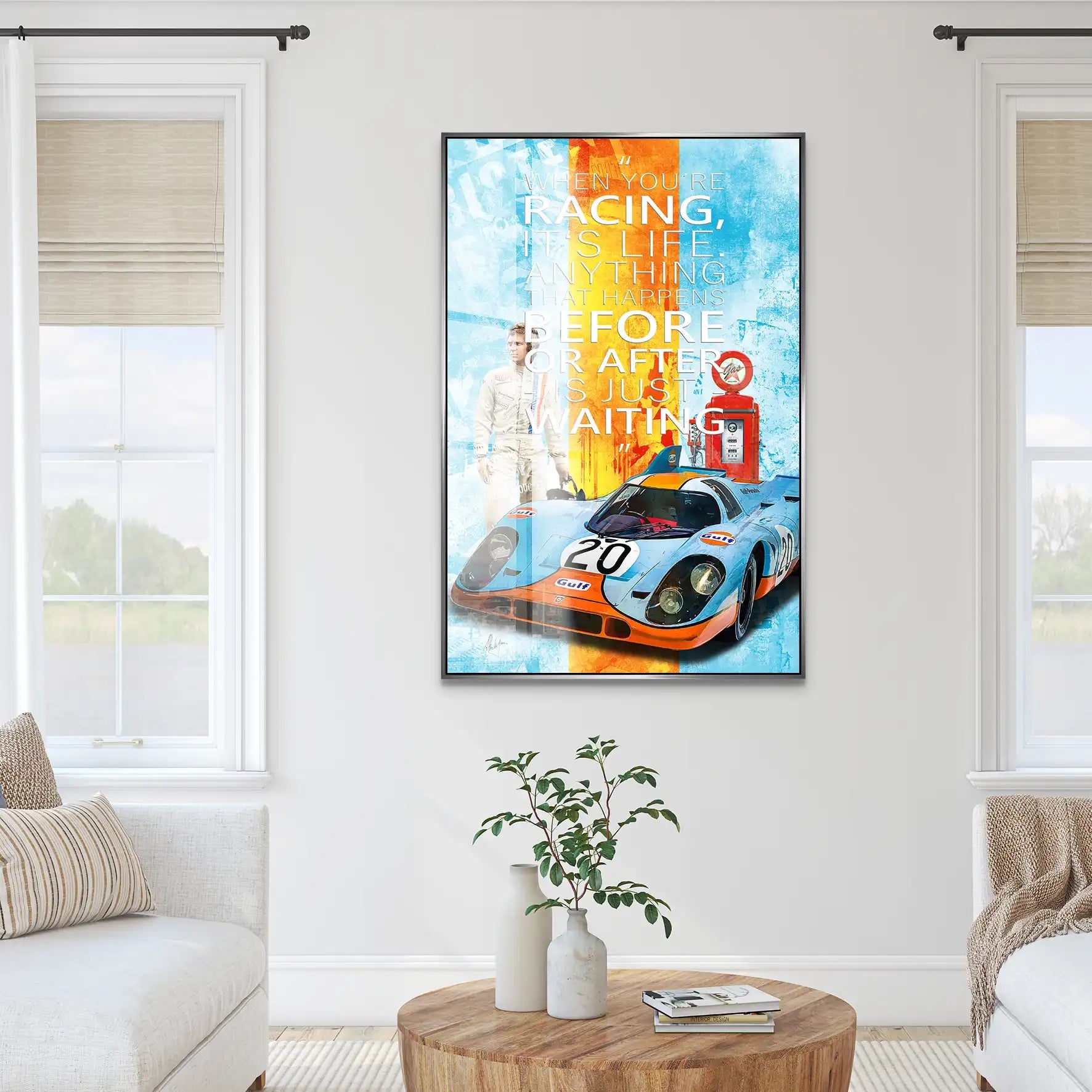 Steve Gulf Porsche 917 Acrylglas Bild INGALERIE