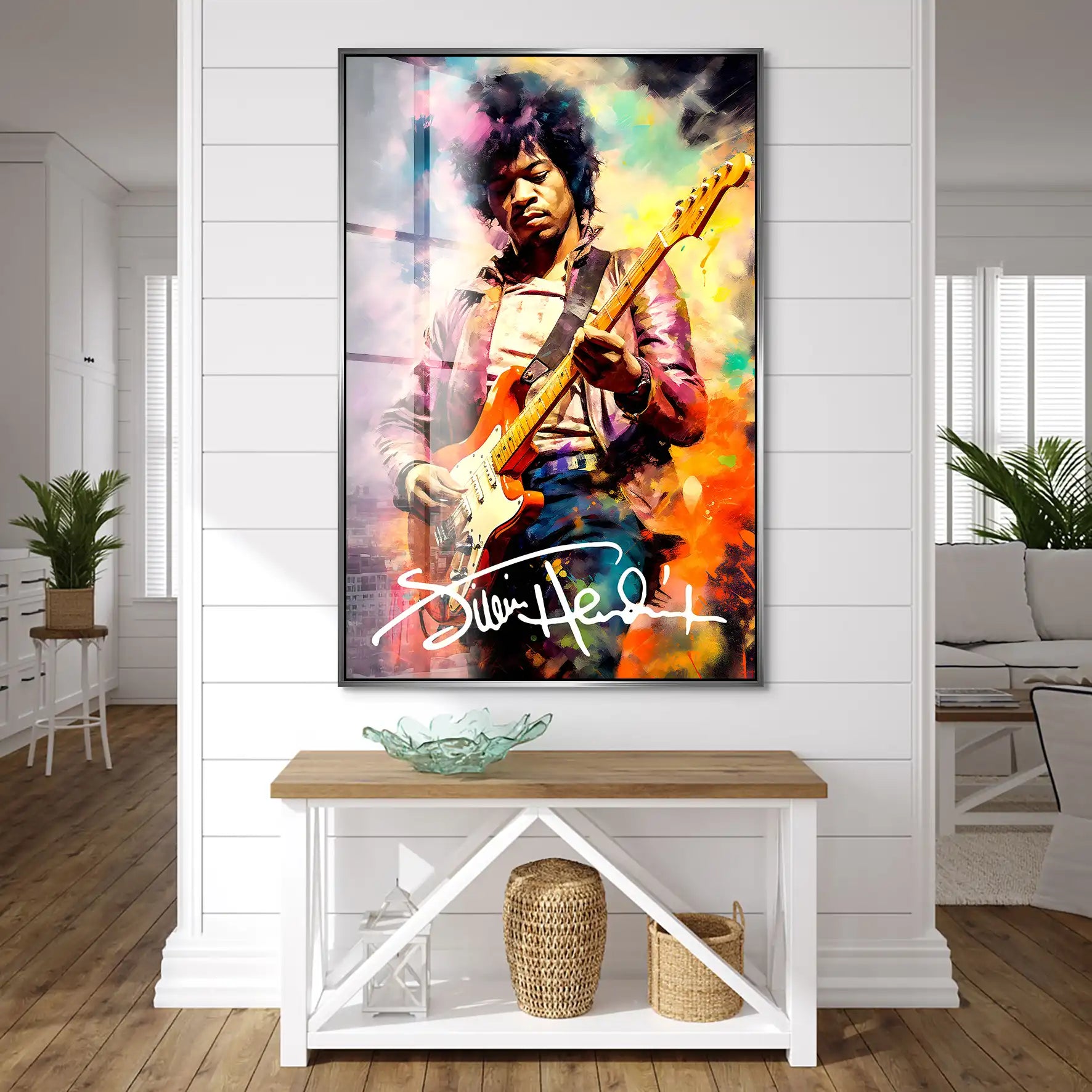 Jimi Hendrix Abstrakt Acrylglas Bild INGALERIE
