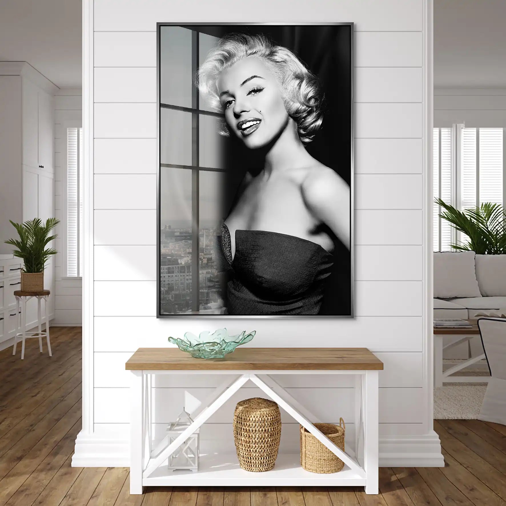 Marilyn Black and White Acrylglas Bild INGALERIE