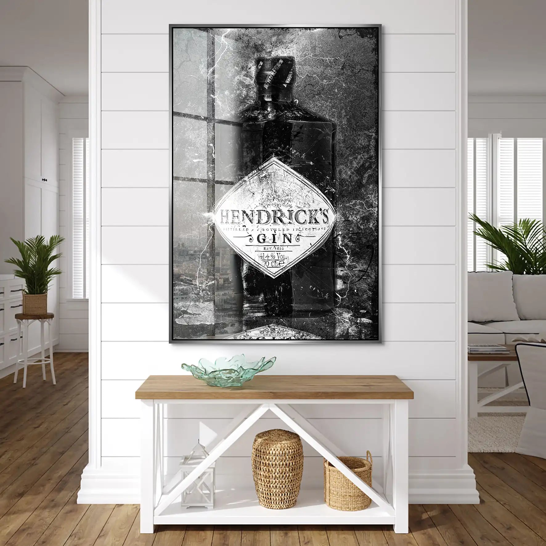 Gin Abstrakt Black Style Acrylglas Bild INGALERIE