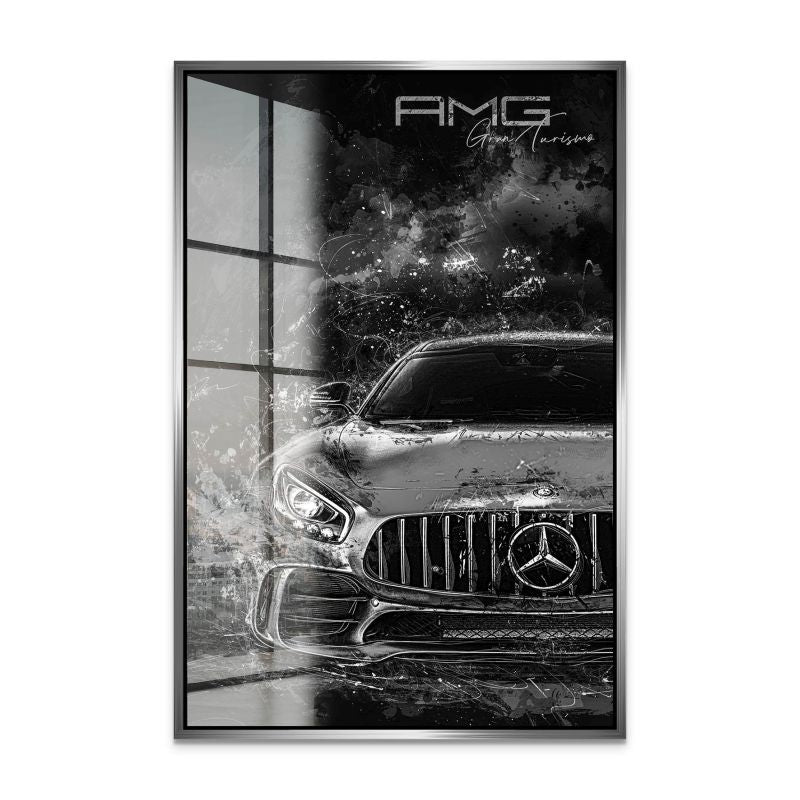 Mercedes AMG GT Black Style Acrylglas Bild INGALERIE