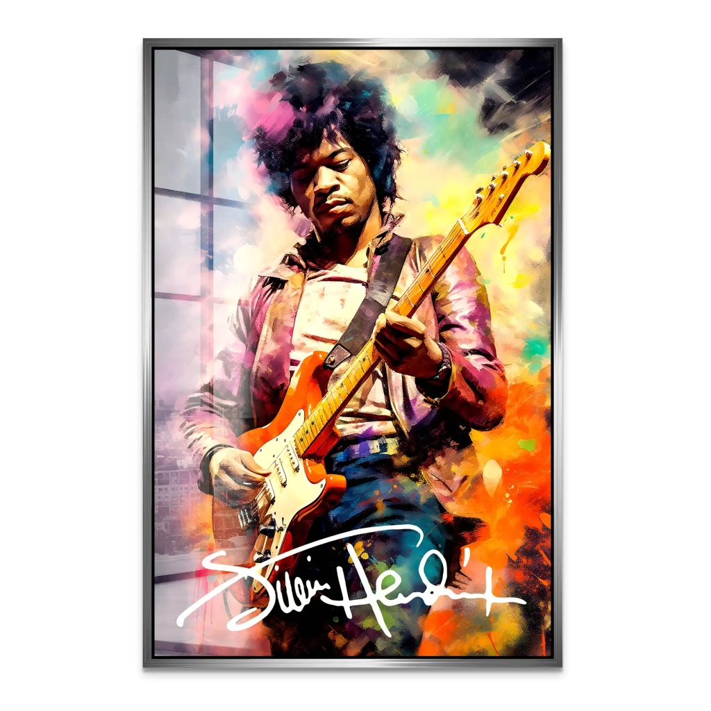 Jimi Hendrix Abstrakt Acrylglas Bild INGALERIE