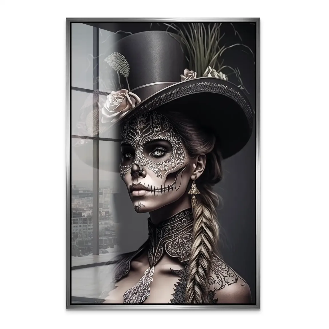Velvet Noir La Catrina Acrylglas Bild INGALERIE