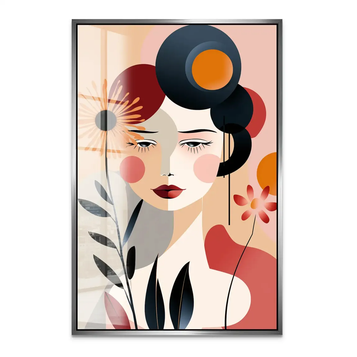 Flora im Kreis der Gedanken Acrylglas Bild INGALERIE
