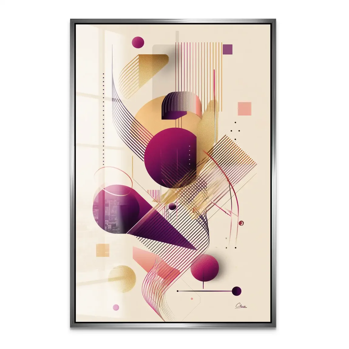 Velour Spectrum Harmony Acrylglas Bild INGALERIE