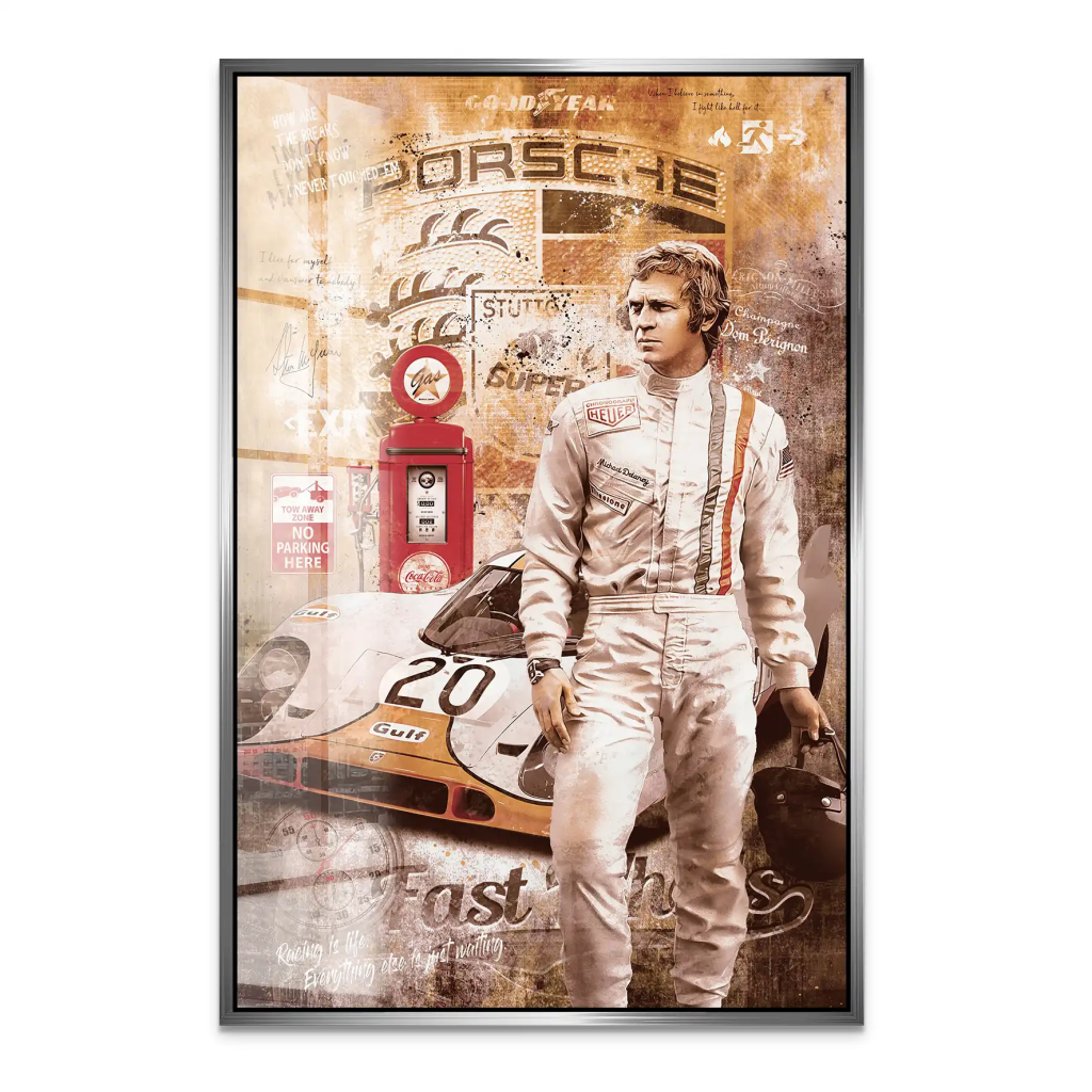 Steve Fast Wheels Retro Acrylglas Bild INGALERIE