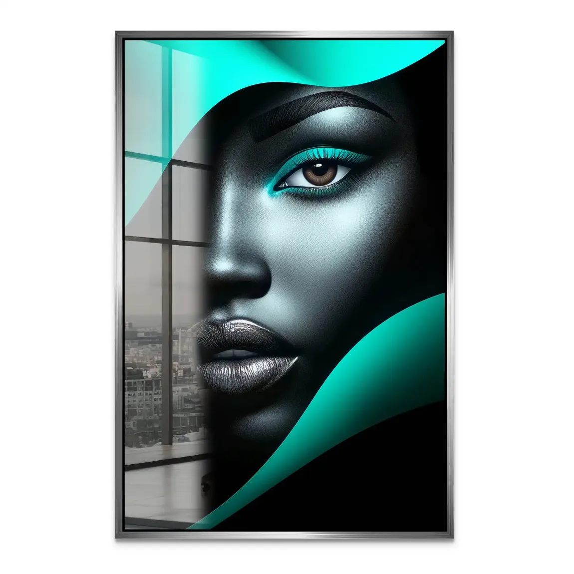 Mystique in Türkis Acrylglas Bild INGALERIE