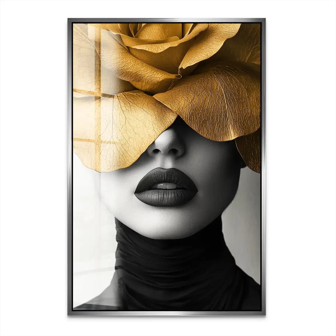 Beauty Flower Face Acrylglas Bild INGALERIE